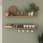 Hanah Home AE107 - 4683 Estantería de Pared Nogal 120 cm